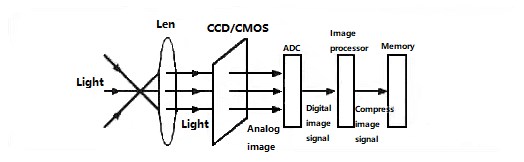 Figure1. working process of the image sensor