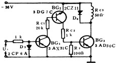 Single-ended DC amplifier circuit diagram d