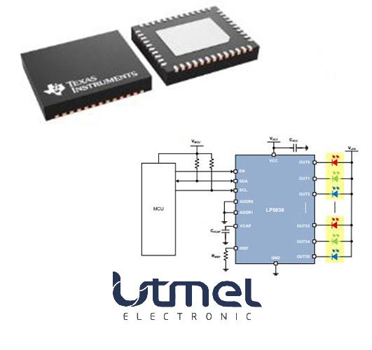 LP5036RJVR LED Display Driver:Circuit, Datasheet, and Pinout
