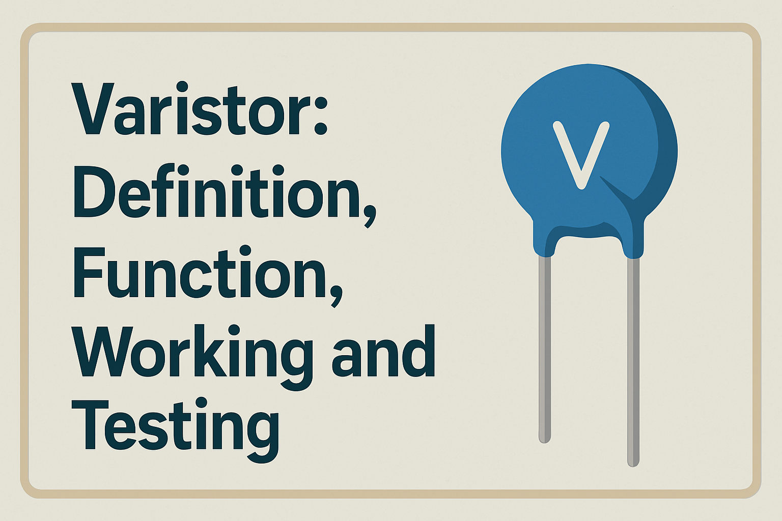 Varistor: Definition, Function, Working and Testing