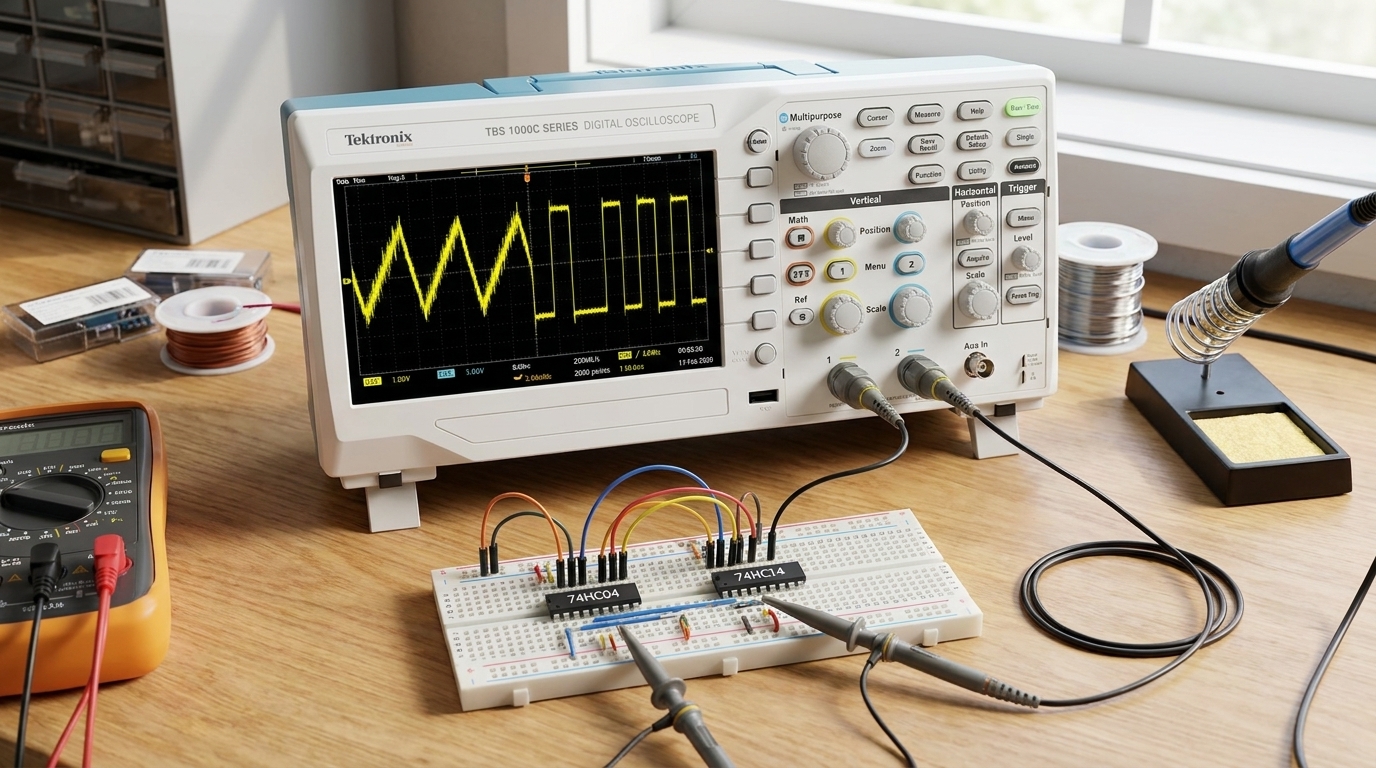 74HC04 vs 74HC14: When Does a Schmitt-Trigger Inverter Matter?