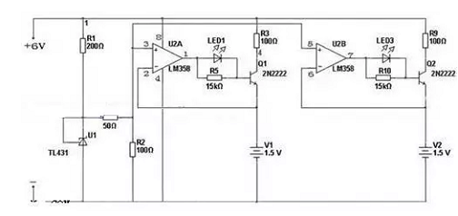 Figure. 9 LM358 Alkaline Battery Charger Circuit.png