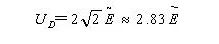 Calculation formula of reverse peak voltage of full-wave rectifier diode