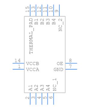 TXS0104ERGYR: 4-Bit Bidirectional Voltage-Level Translator