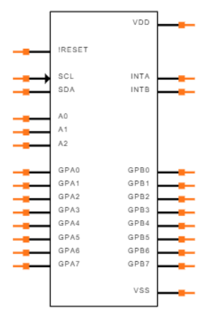 MCP23017 I/O Expander: Datasheet, pinout and Addressing