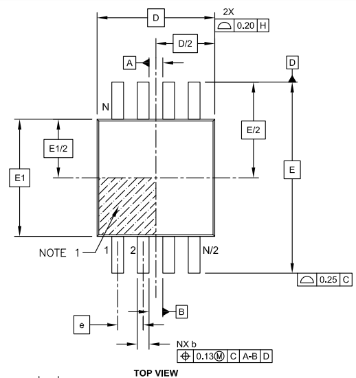 MCP1253 8-Lead Plastic Micro Small Outline Package (MS)[MSOP]TOP VIEW.png