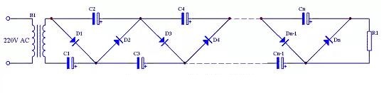 N double voltage rectifier circuit