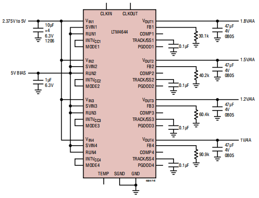 2.375V to 5V Input, Quad 1V, 1.2V, 1.5V, 1.8V Output.png 2.375V to 5V Input, Quad 1V, 1.2V, 1.5V, 1.8V Output.png
