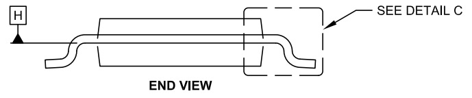 MCP1253 8-Lead Plastic Micro Small Outline Package (MS)[MSOP] END VIEW.png