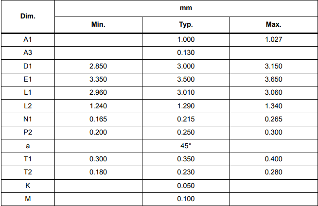 LSM9DS1TR Package information(2).png LSM9DS1TR Package information(2).png