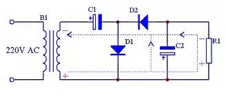 Principle analysis of double voltage rectifier circuit 2