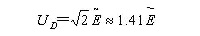 The formula for calculating the reverse peak voltage of bridge rectifier diodes