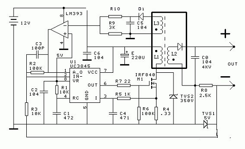 Figure. 12 Switching power supply type high withstand voltage constant current source circuit.png