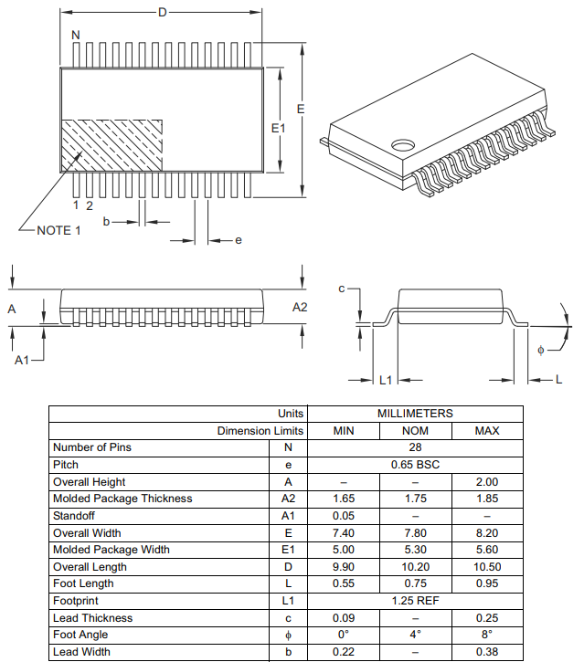 ENC28J60 Package information.png