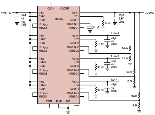 4V to 14V Input, Quad 1.2V, 1.5V, 2.5V and 3.3V Output with Tracking.png 4V to 14V Input, Quad 1.2V, 1.5V, 2.5V and 3.3V Output with Tracking.png