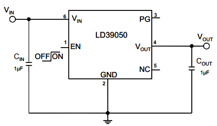 LD39050PU33R Application information.png