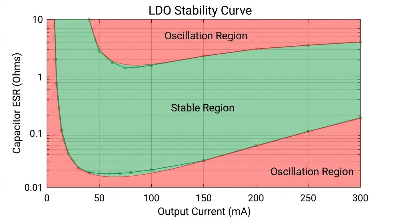 The stability tunnel dictates the safe range of output capacitor ESR across load currents..jpg The stability tunnel dictates the safe range of output capacitor ESR across load currents..jpg