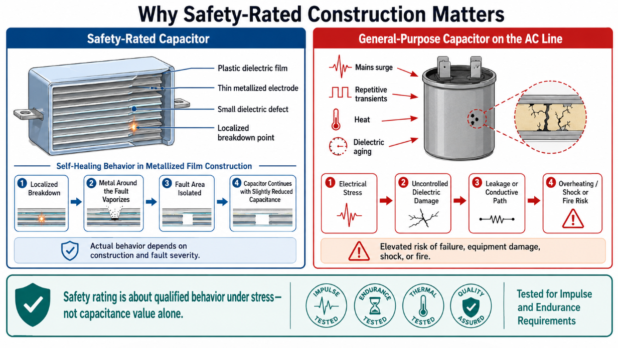 Safety capacitor self-healing and controlled failure behavior under electrical stress.png Safety capacitor self-healing and controlled failure behavior under electrical stress.png