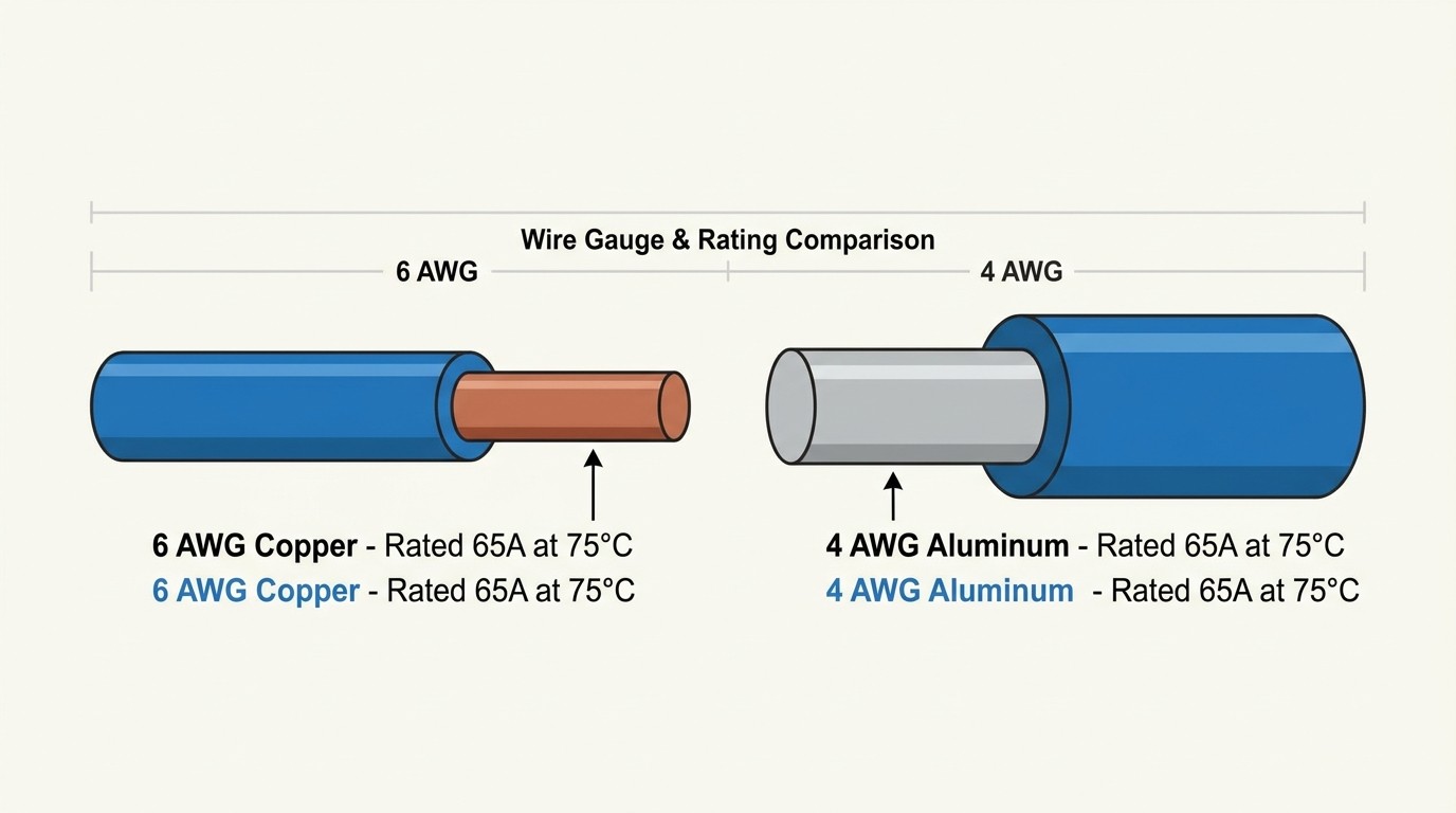 Wire size comparison between copper and aluminum for 60-amp circuits..jpg Wire size comparison between copper and aluminum for 60-amp circuits..jpg