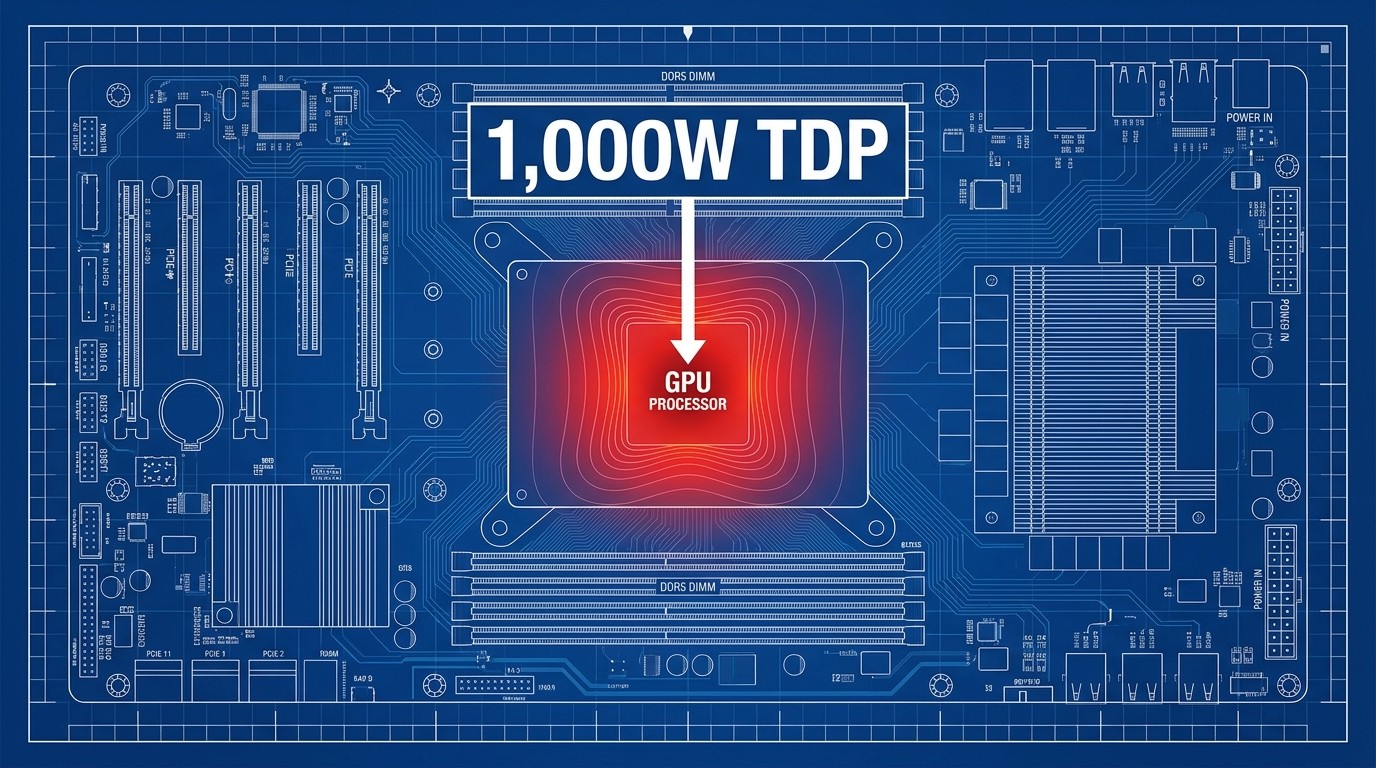 Thermal Heatmap of a 1,000W TDP GPU on an AI Server Motherboard.jpg